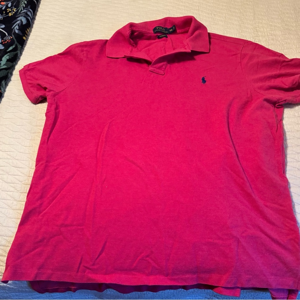 Polo by Ralph Lauren Men's Pink Polo Shirt